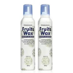 과일나라 후르츠왁스 헤어 셋팅 무스(300g)X2/강력세팅+롱래스팅+모발코팅/헤어에센스/왁스/스프레이/