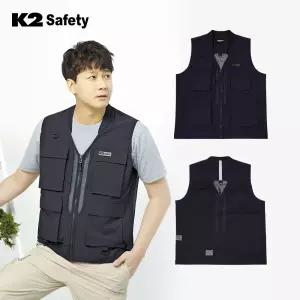 K2 작업조끼 VE-2603 제전조끼 망사 근무복 단체복