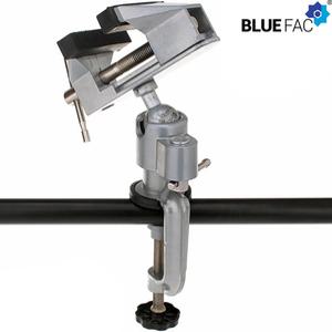 블루팩 유니버셜 탁상바이스 BMV-D1 360도회전 앵글 헤드 클램프