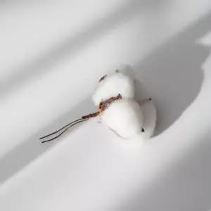 목화꽃 조화 목화 솜 머리 