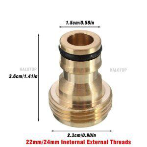 세면대부속품 세탁기 구리 연결 워터 탭 변환 인터페이스 액세서리 전체 세면대 수도꼭지 어댑터 정원 호스