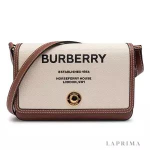 [롯데백화점]버버리 라프리마 [BURBERRY] 버버리 호스페리 프린트 캔버스 레더 미니 노트백 8055220