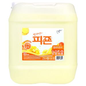 피죤 섬유유연제 옐로미모사 20L 대용량 말통