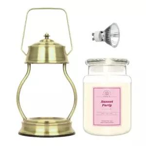 [텐바이텐]프레이 라이트 소이캔들 빈티지 골드 캔들워머 세트