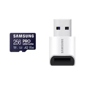 삼성전자 공식인증 마이크로SD카드 PRO Ultimate + 리더기 256GB MB-MY256SB/WW EL