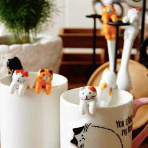 티스푼 커피스푼 작은수저 미니수저 집들이선물 고양이 커피젓는거