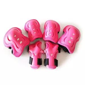 핑크 보호대 어린이용 자전거보호장비 손목 무릎보호 매트릭스