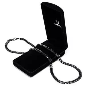 TUC-806 블랙 텅스텐 체인 목걸이 무료배송 평생AS