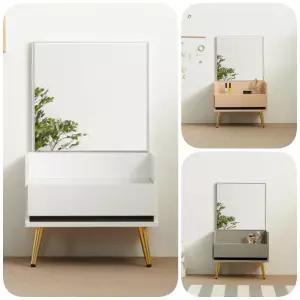 앉는 슬림화장대 원룸 공주 자취생 미니 좌식경대 500