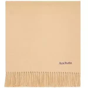 캐나다 로고 패치 프린지드 트림 울 머플러 CA0102