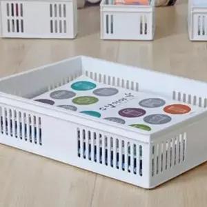 [창신리빙] PP스텝 바스켓 4호 화이트