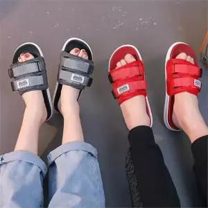 [셀러허브][라일리] Rly 캐주얼 스트릿 여름 남녀 공용 커플 찍찍이 슬리퍼 (S9661018)