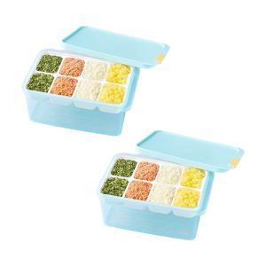 락앤락 프리저핏 1.65L(+칸칸이 8구), 2개