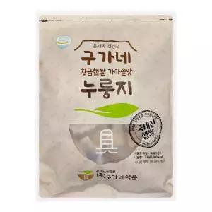 구가네식품 황금햅쌀 가마솥맛 누룽지 3kg 1개