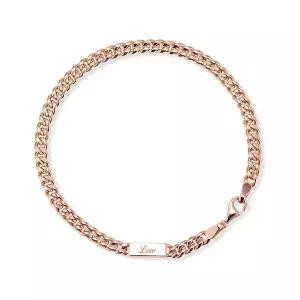 [도로시] 14k 데일리 민체인 이니셜 팔찌(15~17cm)