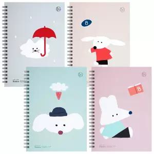 포포팬시 보바 A5 코지 항균 노트 연습장 학생 캐릭터 공책 메모지 다이어리