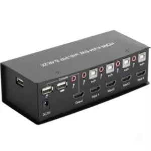 모니터 마우스 키보드 하나로 여러대 pc 제어 컨트롤러 스위치 4K 본체 셀렉터 전환기 선택기 공유기 2대