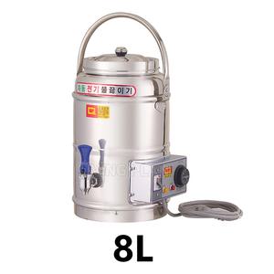 업소용 뜨거운물 육수통 물데우는 끓이는 컵라면 온수 전기 물통 8L