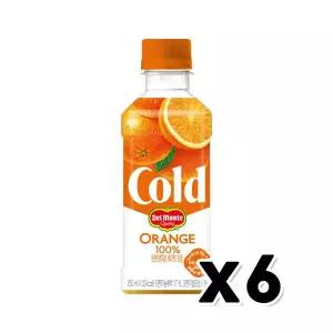 델몬트 콜드오렌지 100%과즙주스 페트음료 250ml x 6개
