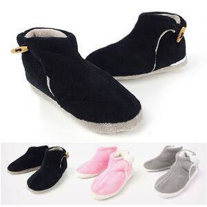 USB 온열신발 실내부츠 블랙 겨울보온거실화 발난로 보온신발 온열발난로 사무실발난로