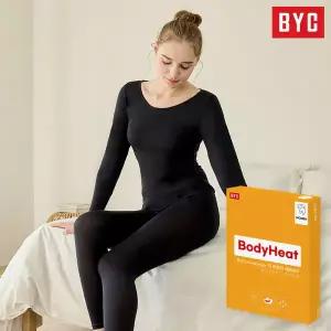 BYC 여성 프리미엄 발열 기능성 보디히트 내의 내복 세트