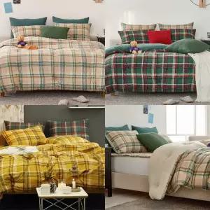 CC 피노키오 체크 마이크로 워셔 부드러운 이불 가을 겨울 환절기 침구