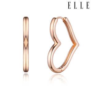 [엘르주얼리] 14K GF 하트 링 귀걸이 ELGPEE476