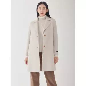 [지센] 핸드메이드 캐시 알파카 싱글 롱코트 LFLCOA03_LB