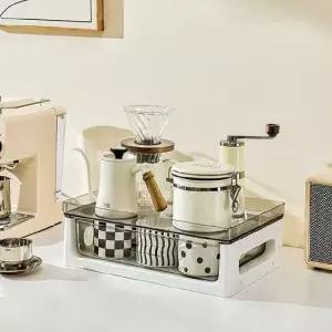 탕비실 홈카페 커피 티백 보관함 다용도 싱크대 수납트레이 1단