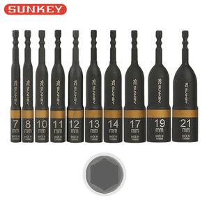 썬키 롱비트소켓 일체형 육각소켓 육각생크 임팩용 다양한규격