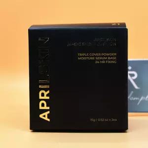 1+1 에이프릴스킨 블랙 3.0 21호 라이트베이지 매직스노우 쿠션 15g + 15g 도매수출가능
