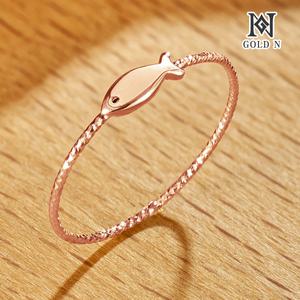 골드앤 14K 베이직 컷팅 피쉬 반지