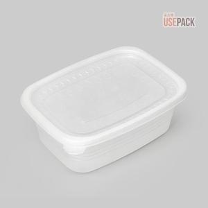 EH 사각 죽용기 대 50개 반투명 세트 냉장고정리 곰탕 국용기