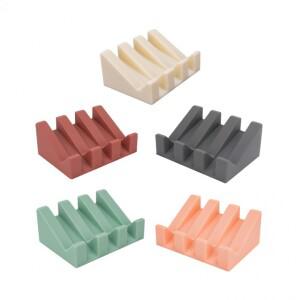 받침 비누 실리콘 홀더 자동 욕실 비누곽 세면대 배수