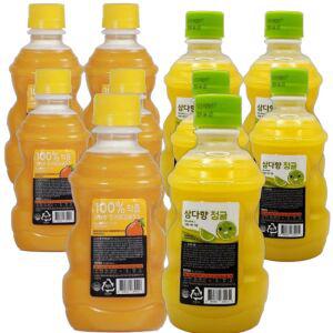 빙그레 제주 삼다향 100% 착즙 감귤주스 320ml 혼합10입 (한라봉5입+청귤5입)