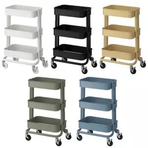 이케아 RASKOG 로스코그 트롤리 소형 28x38x61cm/이동식수납함/주방카트/기저귀함/이동식선반