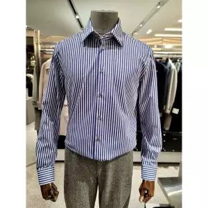 갤러리아 23 S/S 본 블루 스트라이프 트리코트 저지 남성셔츠 BN3SBA610BL