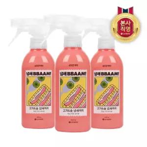 샤프란케어 냄새뺌 섬유탈취제 400ml 비누향 x 3개