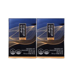 프롬바이오 관절엔 크릴오일 2개월 60캡슐x2박스 붉은에너지