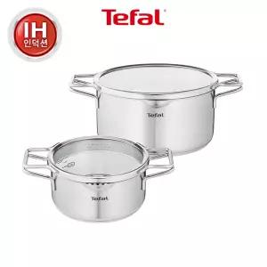 [테팔] 인덕션 스테인리스 스틸 노르디카 냄비 2종세트(양수18+곰솥24)