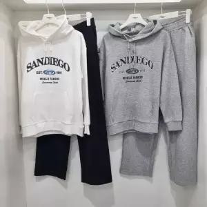 [행텐주니어]후드 티 세미 와이드핏 바지 세트14510-031-208-08