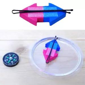 물체자기장 만들기 머리핀 나침반 실험키트 10인/ 과학실습 자석교구 홈스쿨링