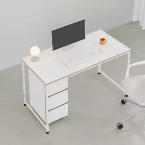 소프시스 메이저 데스크 1260 / 학생 공부 일자형 조립식 작은 1인용 1200 책상