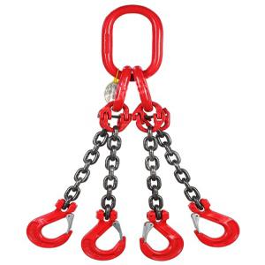 더블 후크가있는 리프팅 체인 슬링 네 후크 행거 링 크레인 후크