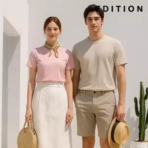[에디션] 베이직 코튼 반팔 티셔츠 (NNC2TR1993)