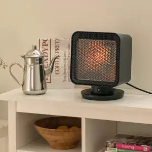 가정용 큐브형 전기난로 리플렉트 에코히터 발난로 난방기 C300BL