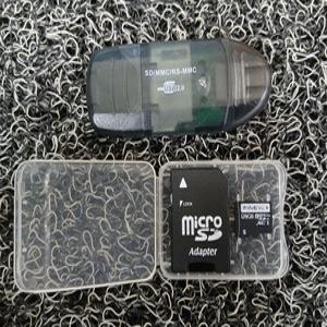 SD 카드 파인뷰 정품 128G 메모리카드 + 아답터 + 리더기 