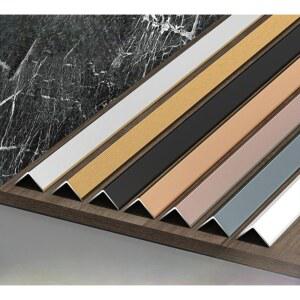 ㄱ자 몰딩 코너비드 알루미늄 벽면 마감재 테두리 타일 접착식 마감 거실 실버