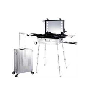 이동식 메이크업박스 LED 전문 출장 거울 수납트롤리