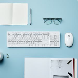 아이리버 IR-WMK5000W 사무용 사무실 무선 키보드 마우스 세트 화이트